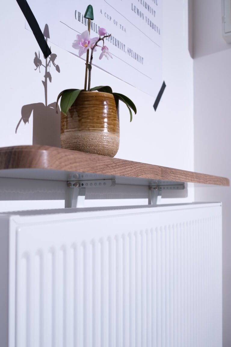Energy Saving Radiator Shelf Brackets ‘Kinga’ adjustable